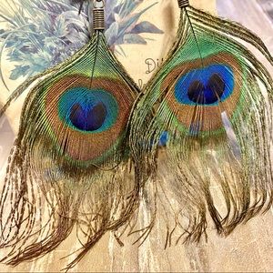 NWT EXPRESS | Trendy Versatile Ostrich Lightweight Statement Piece Earrings